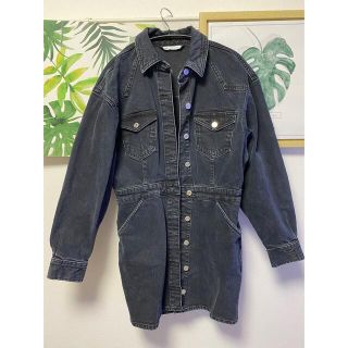 ザラ(ZARA)の【購入者決定済】ZARAロングデニムジャケット(Gジャン/デニムジャケット)