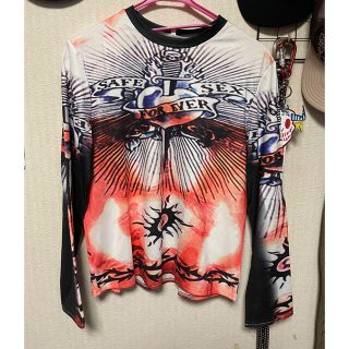 ジャンポールゴルチエ(Jean-Paul GAULTIER)のtattoo柄 パワーネット(Tシャツ/カットソー(七分/長袖))