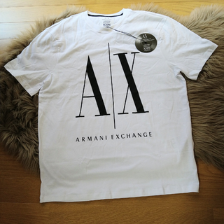 アルマーニエクスチェンジ(ARMANI EXCHANGE)のA|X　アルマーニエクスチェンジ　ロゴ　 Tシャツ　M ホワイト(Tシャツ/カットソー(半袖/袖なし))