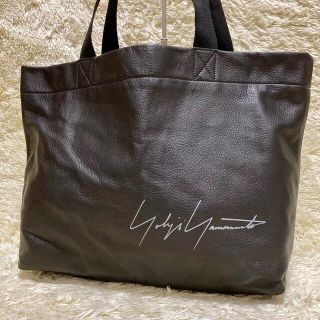 ヨウジヤマモト(Yohji Yamamoto)の専用　ヨウジヤマモト トートバッグ 青山店限定 デカロゴ レザー 黒(トートバッグ)