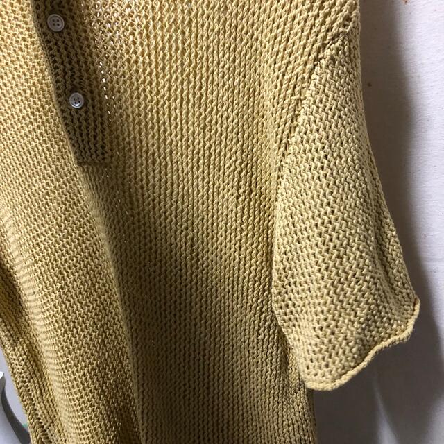 【最終値下】オーラリー FLAT YARN MESH KNIT POLO