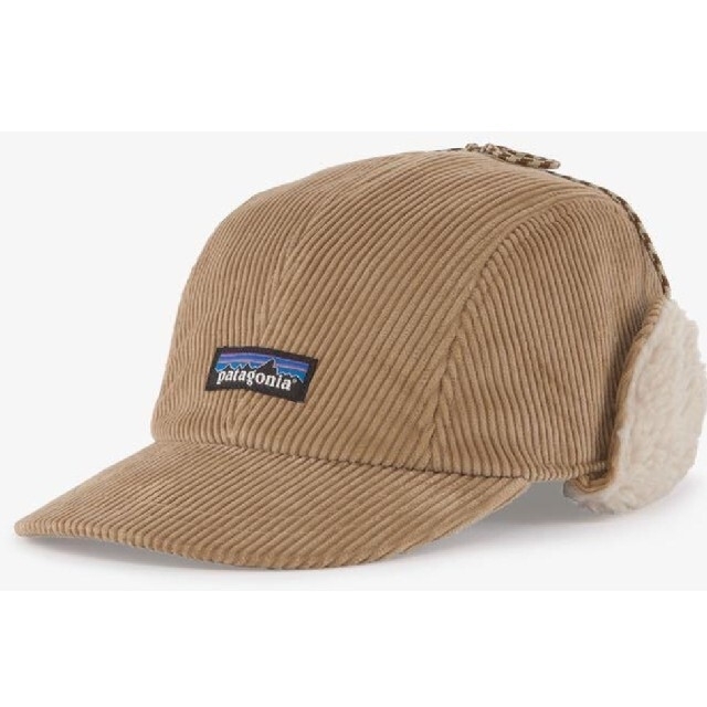 patagonia(パタゴニア)のpatagonia corduroy ear flap cap ベージュ　新品 メンズの帽子(キャップ)の商品写真