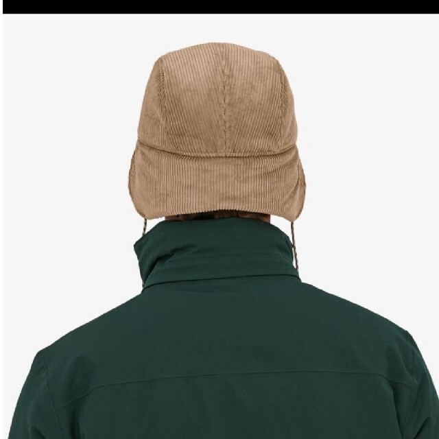 patagonia(パタゴニア)のpatagonia corduroy ear flap cap ベージュ　新品 メンズの帽子(キャップ)の商品写真