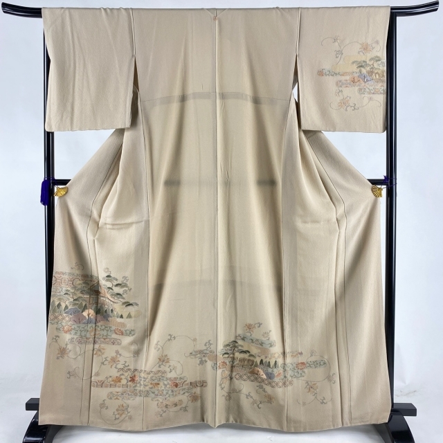 日本最大の 165cm 秀品 美品 訪問着 67cm 【中古】 正絹 着物