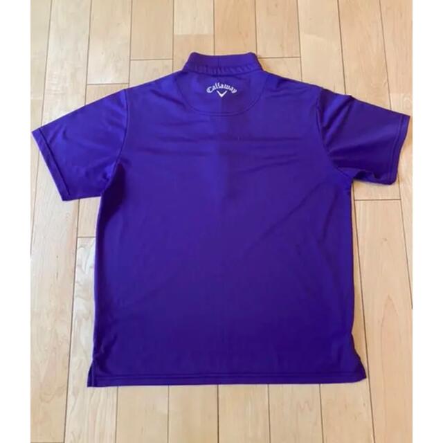 Callaway Golf(キャロウェイゴルフ)のキャロウェイ　ポロシャツ　ＬＬ　紫 スポーツ/アウトドアのゴルフ(ウエア)の商品写真