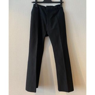 バレンシアガ(Balenciaga)の美品vetments ベトモンクロップドスラックス黒Sバレンシアガ(クロップドパンツ)