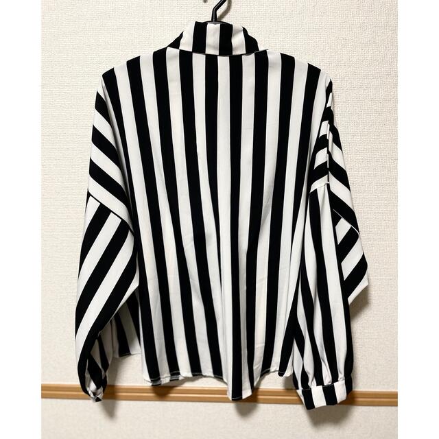韓国 ヴィンテージ ファッション ストライプ シャツ ドレスシャツ 5
