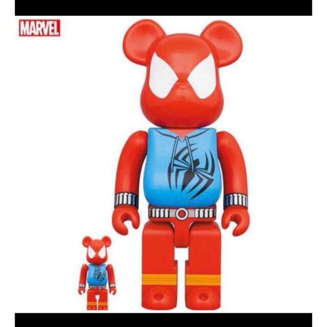 BE@RBRICK(ベアブリック)のBE@RBRICK SCARLET SPIDER 100% & 400% エンタメ/ホビーのフィギュア(アメコミ)の商品写真