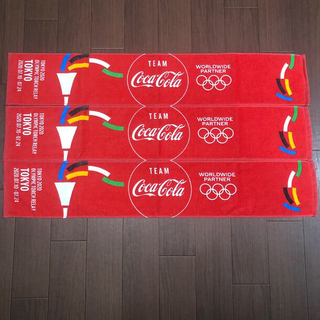 コカコーラ(コカ・コーラ)のコカ・コーラ オリンピック TOKYO 東京タオル 3枚set(タオル/バス用品)