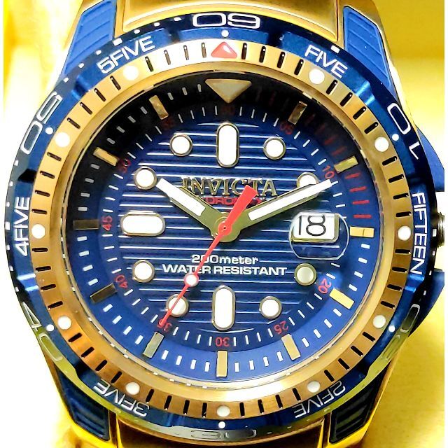 $1995 インビクタ 高級腕時計 ハイドロマックス ゴールド×ブルー