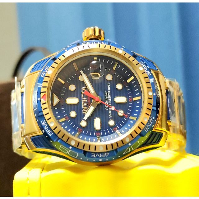 $1995 インビクタ 高級腕時計 ハイドロマックス ゴールド×ブルー 当店