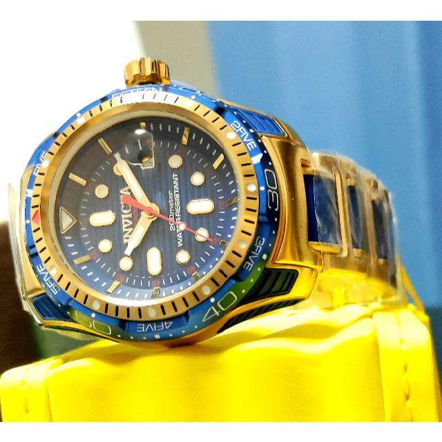 $1995 インビクタ 高級腕時計 ハイドロマックス ゴールド×ブルー
