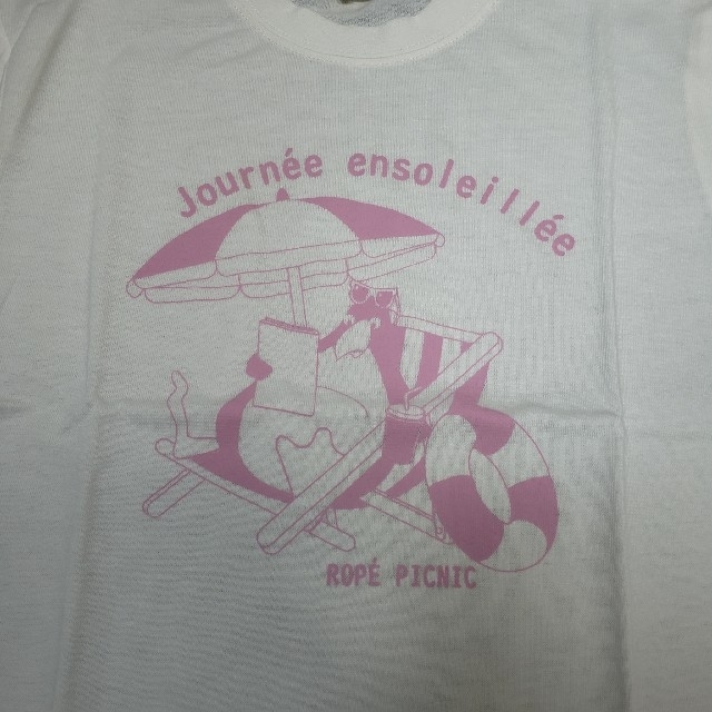 Rope' Picnic(ロペピクニック)の【新品】ROPE’ PICNIC ペンギンバカンスプリントTシャツ 白 120 キッズ/ベビー/マタニティのキッズ服女の子用(90cm~)(Tシャツ/カットソー)の商品写真