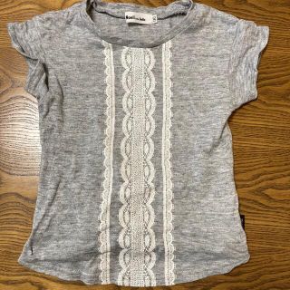 ベベ(BeBe)の[BeBe]女の子　レース柄シャツ　小さめ110(Tシャツ/カットソー)