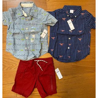 GAP 半袖シャツ2枚　半ズボンセット(Tシャツ/カットソー)