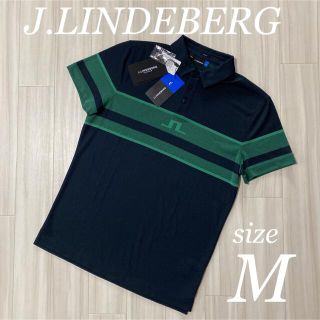 ジェイリンドバーグ(J.LINDEBERG)のジェイリンドバーグ 半袖 ポロシャツ ColeSlimFit  ゴルフ M(ウエア)