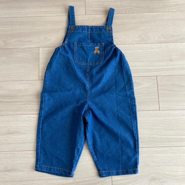 しまむら(シマムラ)のPOLO baby デニム サロペット 100cm キッズ/ベビー/マタニティのキッズ服男の子用(90cm~)(パンツ/スパッツ)の商品写真