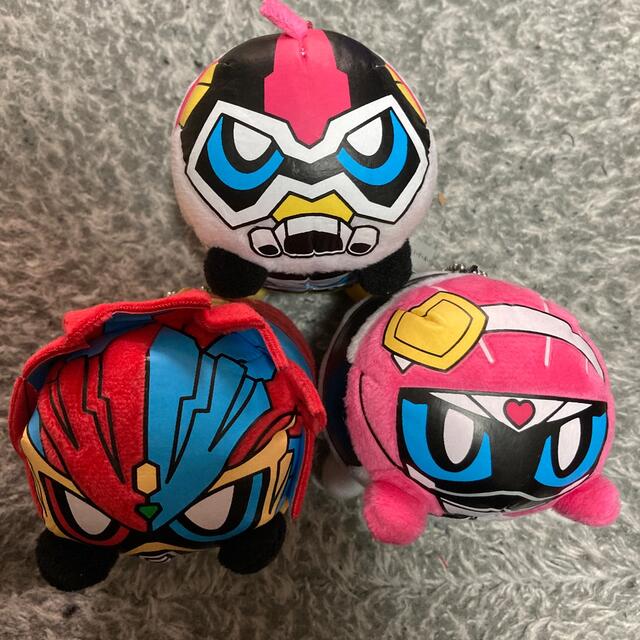 仮面ライダー エグゼイド マスコット ぬいぐるみキーホルダー 3点