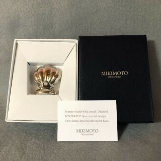 ミキモト(MIKIMOTO)のMIKIMOTO メモホルダー シルバー 真珠 貝殻 カードホルダー ビジネス(その他)