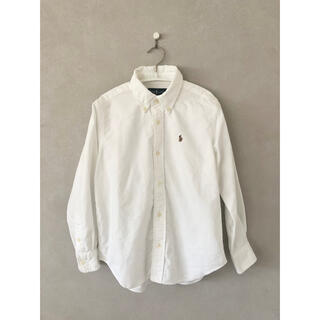 ラルフローレン(Ralph Lauren)のラルフローレン　ボタンダウンシャツ　ホワイト　120(ブラウス)