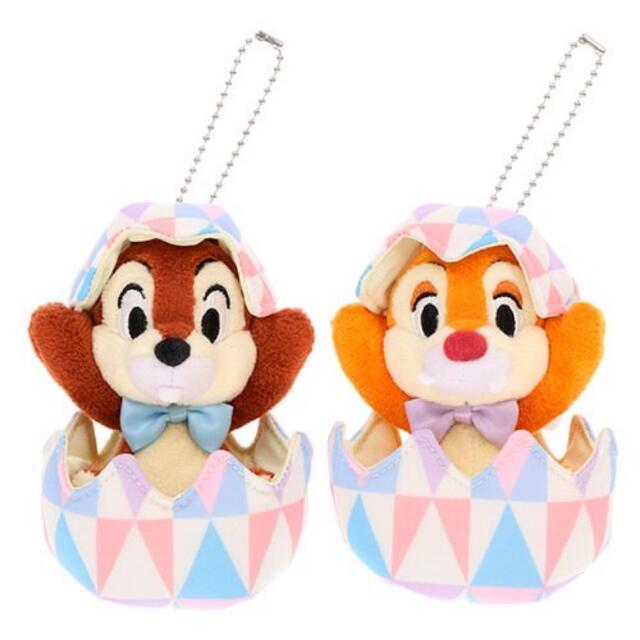 チップとデール　ぬいぐるみバッチ❤️ディズニーイースター