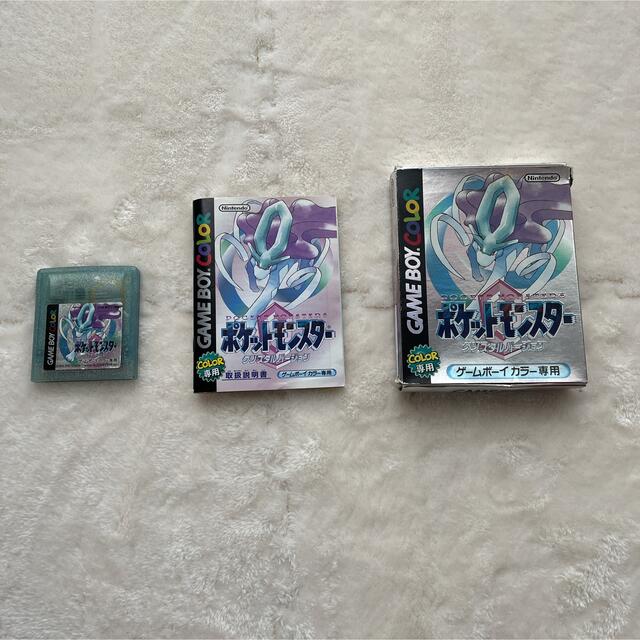 ポケットモンスター　クリスタルバージョン　ゲームボーイカラー　ソフト　箱　説明書