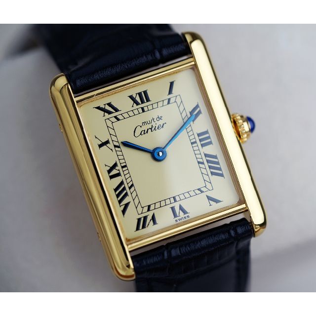 Cartier - 美品 カルティエ マスト タンク アイボリー ローマン LM メンズ