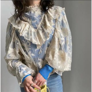 アメリヴィンテージ(Ameri VINTAGE)の名古屋限定✨‼️AMERI❤️LADY UNUSUAL LACE BLOUSE(シャツ/ブラウス(長袖/七分))