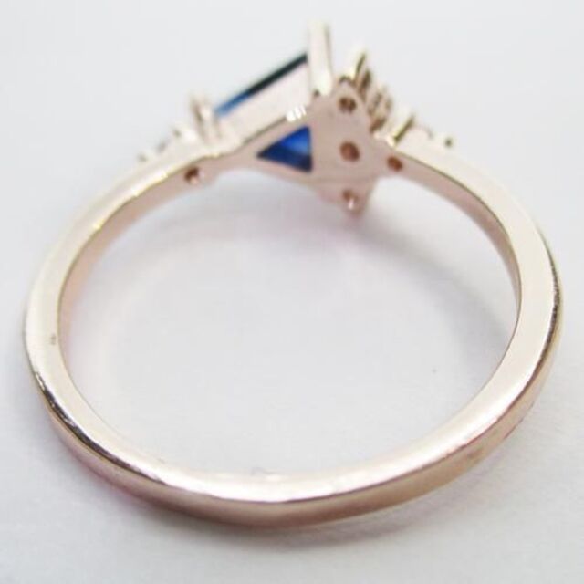 新品 9号 リング ピンクゴールドカラー ジルコニアダイヤモンド レディースのアクセサリー(リング(指輪))の商品写真