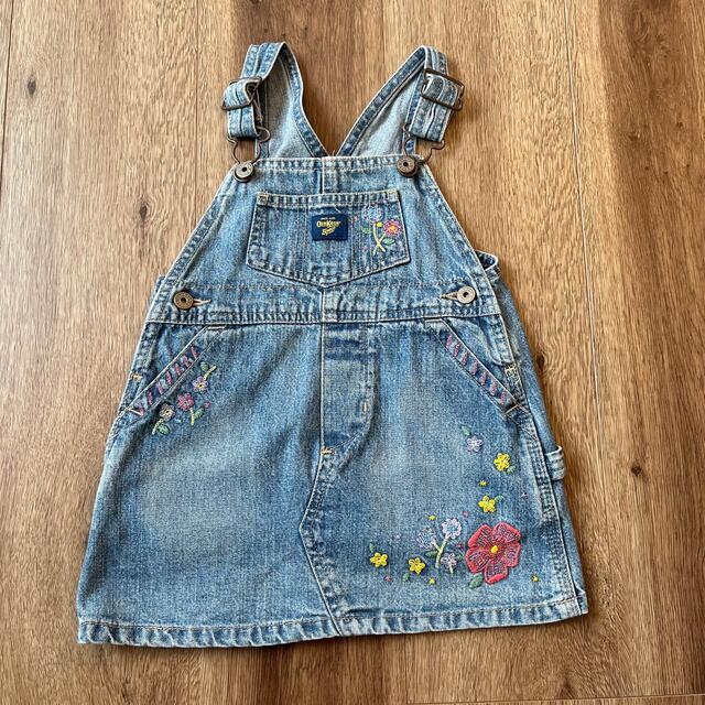 OshKosh(オシュコシュ)のオシュコシュ　刺繍　サロペット キッズ/ベビー/マタニティのベビー服(~85cm)(スカート)の商品写真