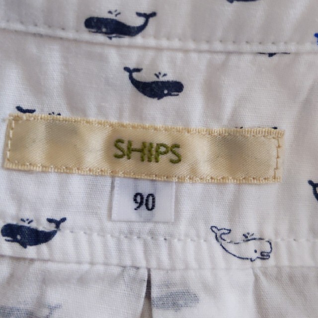 SHIPS(シップス)の半袖　シャツ　90 キッズ/ベビー/マタニティのキッズ服男の子用(90cm~)(Tシャツ/カットソー)の商品写真