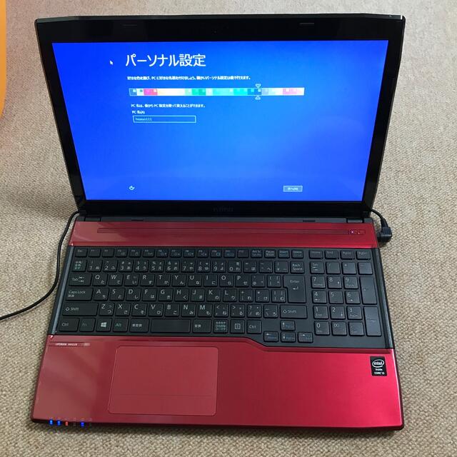 【美品】LIFEBOOK AH45/R FMVA45RRP レッド