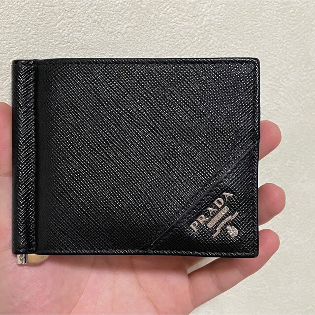 PRADA プラダ マネークリップ 財布 ブラック PRADA プラダ マネークリップ 財布 ブラック