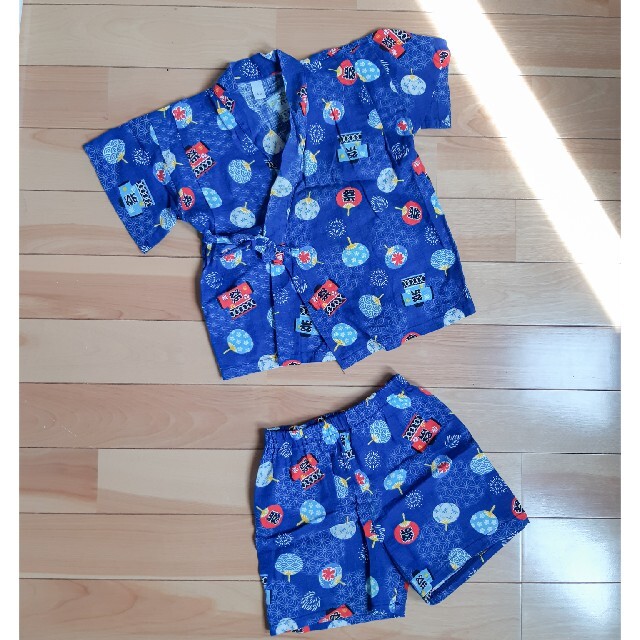 サイズ90★甚平 キッズ/ベビー/マタニティのキッズ服男の子用(90cm~)(甚平/浴衣)の商品写真