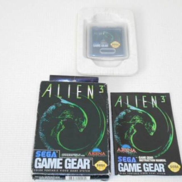 ゲームソフト/ゲーム機本体GG★ALIEN 3 海外版(国内本体動作可能)★箱付・説明書付・ソフト付