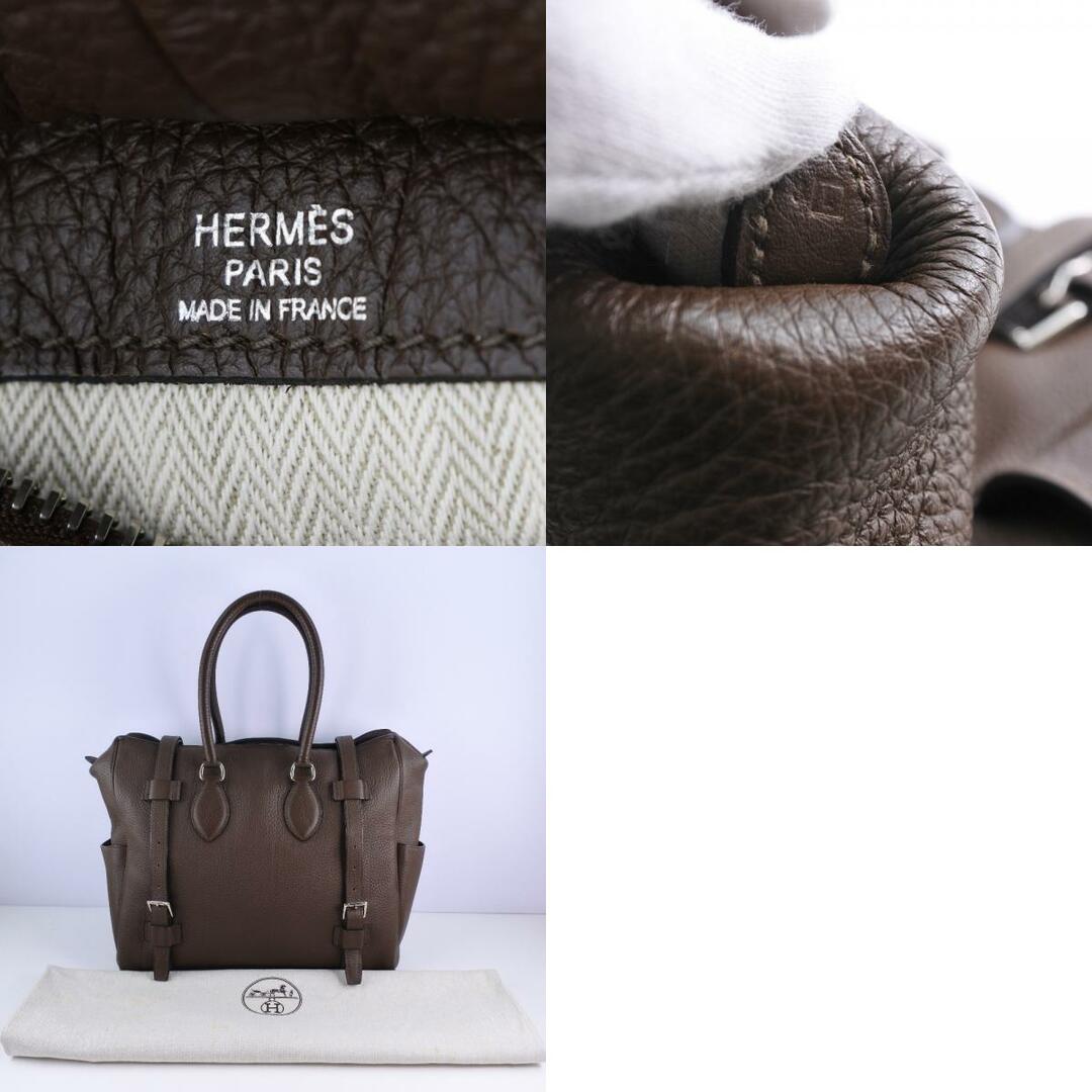 【HERMES】エルメス ピュールサングル35 トゴ こげ茶 □L ユニセックス トートバッグ