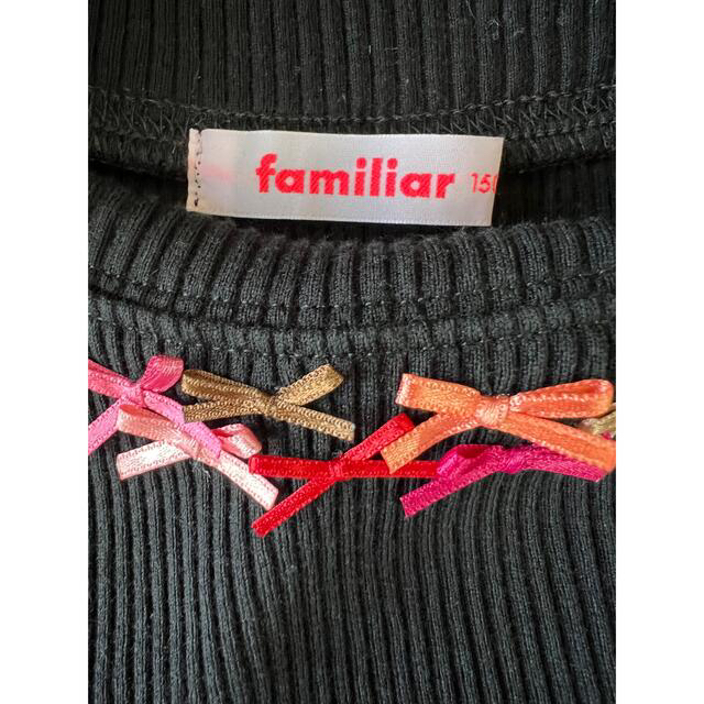 familiar(ファミリア)のファミリア　モックネックリブカットソー　150 キッズ/ベビー/マタニティのキッズ服女の子用(90cm~)(Tシャツ/カットソー)の商品写真