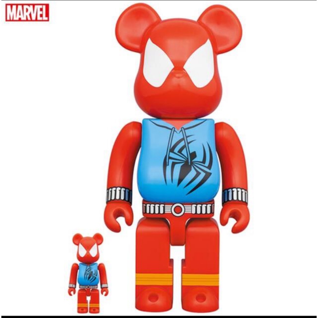 BE@RBRICK(ベアブリック)のBE@RBRICK SCARLET SPIDER 100％ & 400％ エンタメ/ホビーのフィギュア(その他)の商品写真