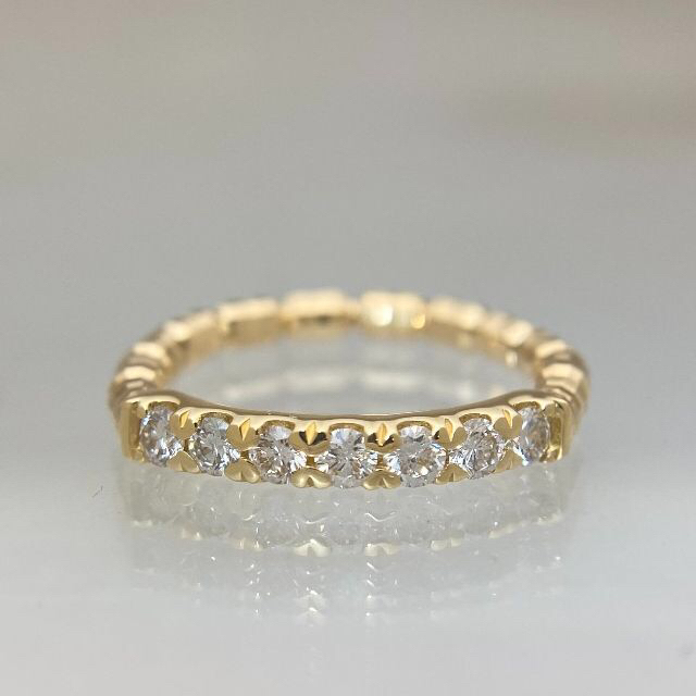 新品 サイズフリー ダイヤ リング 0.30ct K18 レディースのアクセサリー(リング(指輪))の商品写真