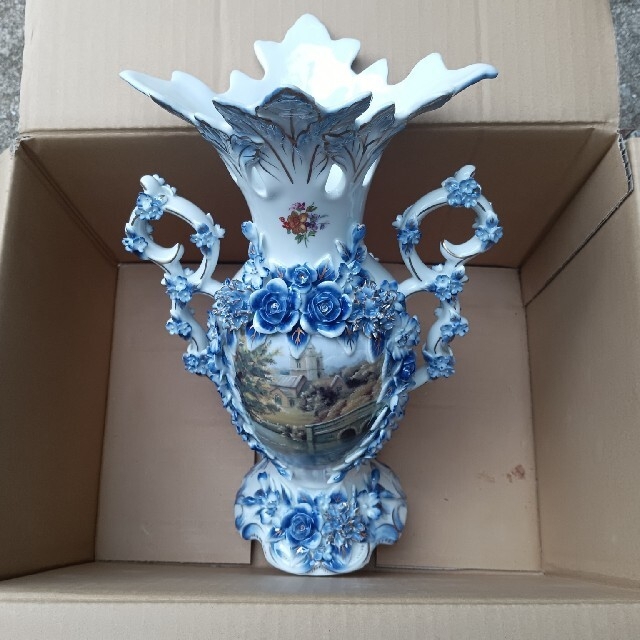 N472 Meissen マイセン バード 鳥絵 ベース 花瓶 飾壷 - 工芸品 N472 Meissen マイセン バード 鳥絵 ベース 花瓶 飾壷 - 工芸品