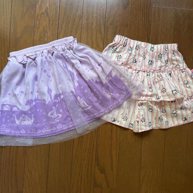SHOO・LA・RUE(シューラルー)のディズニー スカートとキュロット2枚セット キッズ/ベビー/マタニティのキッズ服女の子用(90cm~)(スカート)の商品写真