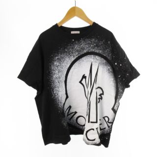 モンクレール(MONCLER)のモンクレール Tシャツ 半袖 デカロゴ プリント ブラック L 21SS(Tシャツ/カットソー(半袖/袖なし))