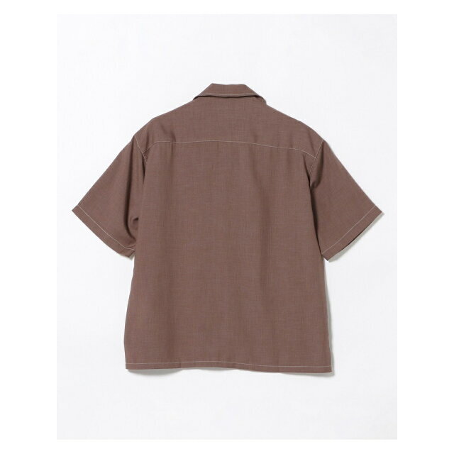 BEAMS(ビームス)の【BROWN】【M】BEAMS HEART / ステッチ オープンカラー ビッグシャツ メンズのトップス(シャツ)の商品写真