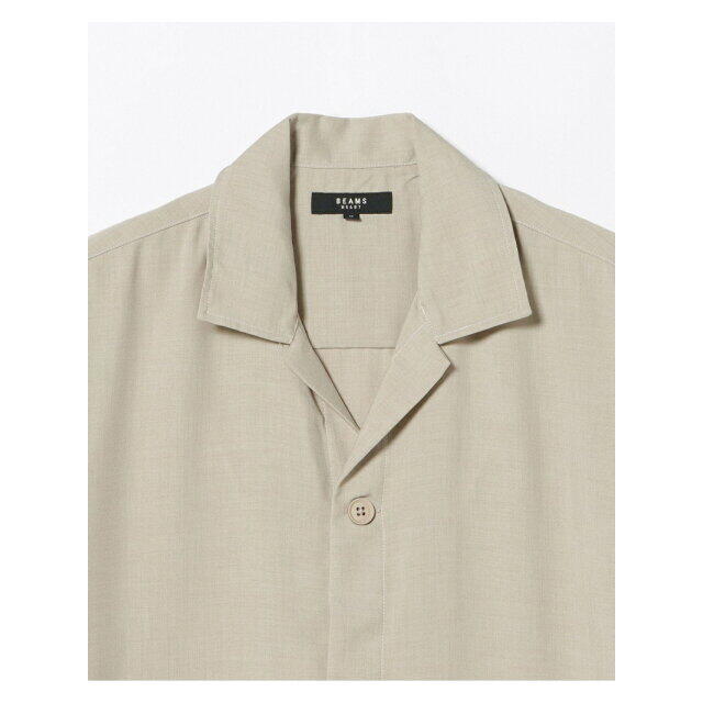 BEAMS(ビームス)の【BEIGE】BEAMS HEART / ステッチ オープンカラー ビッグシャツ メンズのトップス(シャツ)の商品写真