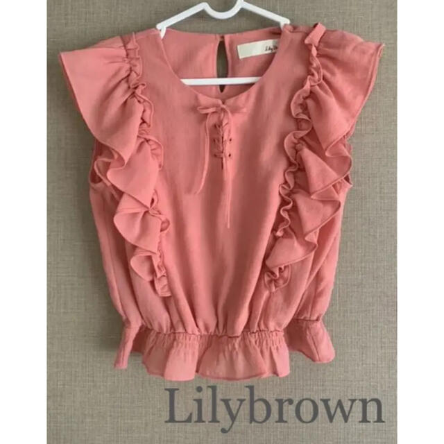 Lily Brown(リリーブラウン)のlilybrown フリルシフォンブラウス レディースのトップス(シャツ/ブラウス(半袖/袖なし))の商品写真