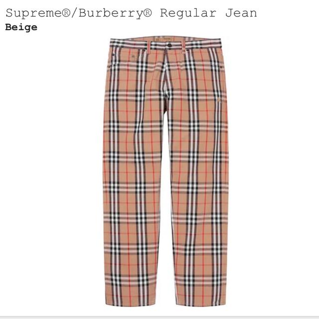 Supreme(シュプリーム)のSupreme  Burberry Regular Jean "Beige" メンズのパンツ(デニム/ジーンズ)の商品写真