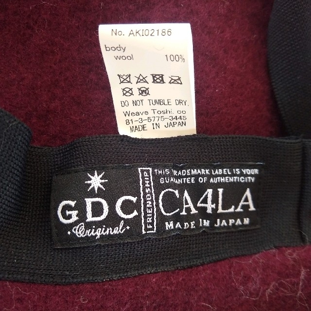 CA4LA(カシラ)のCA4LA × GDC コラボ WOOL BIGベレー メンズの帽子(ハンチング/ベレー帽)の商品写真
