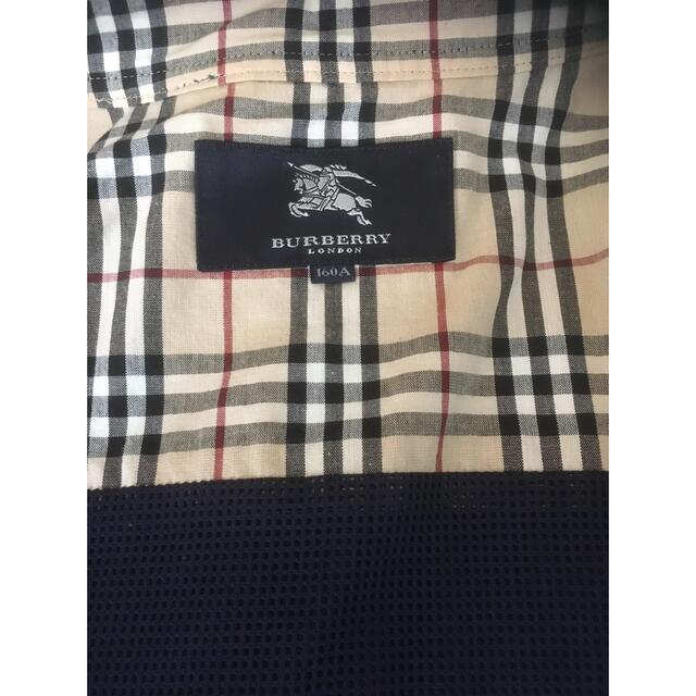 BURBERRY(バーバリー)のバーバリー ロンドン 薄手ジップアップ メッシュジャケット ネイビー  160A レディースのジャケット/アウター(その他)の商品写真