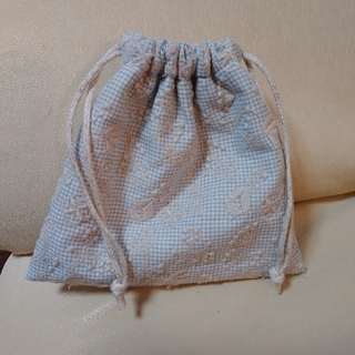 ミナペルホネン(mina perhonen)のミナペルホネン　巾着　巾着袋　ハンドメイド(ポーチ)