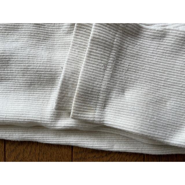 UNIQLO(ユニクロ)のUNIQLO リブレギンス　ホワイト　80cm キッズ/ベビー/マタニティのベビー服(~85cm)(パンツ)の商品写真